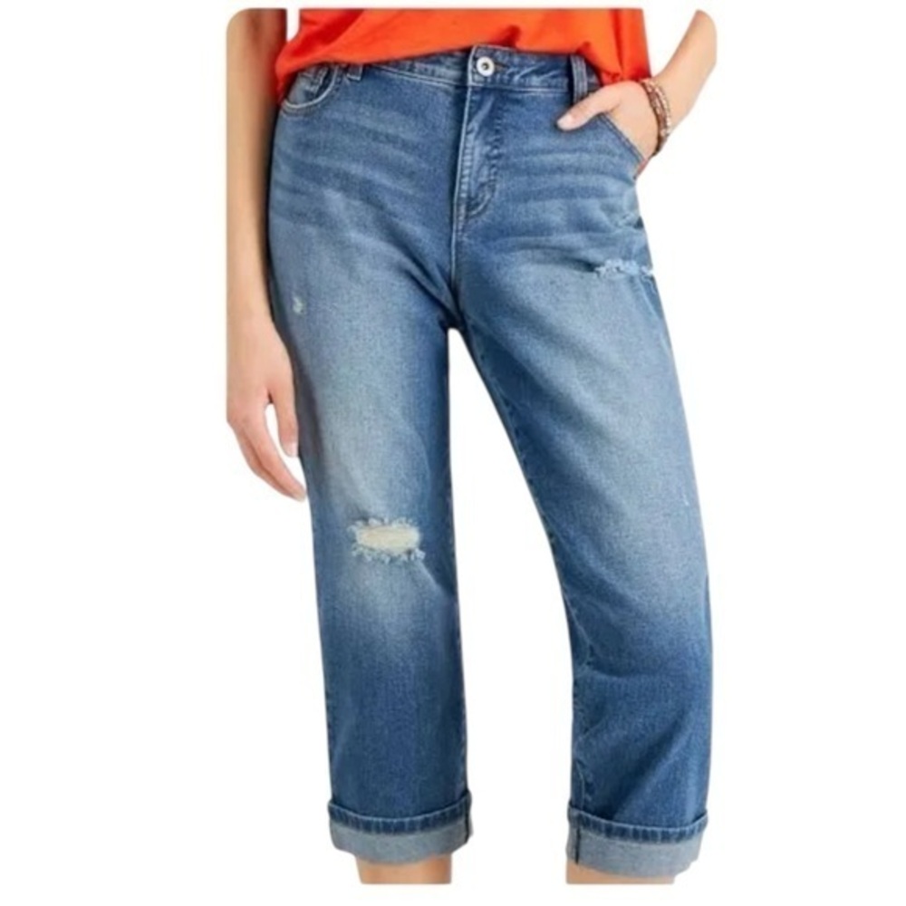 New Style & Co. Curvy Capri Women’s Denim Jeans Size 18W NWT